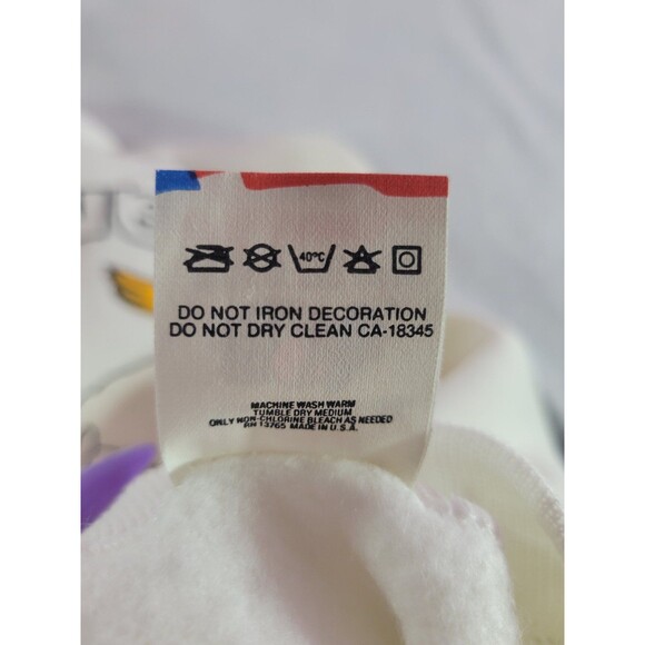 Fruit of The Loom Vintage "One Bill Too Many" White Textured Graphic Sweater XL - Picture 9 of 9